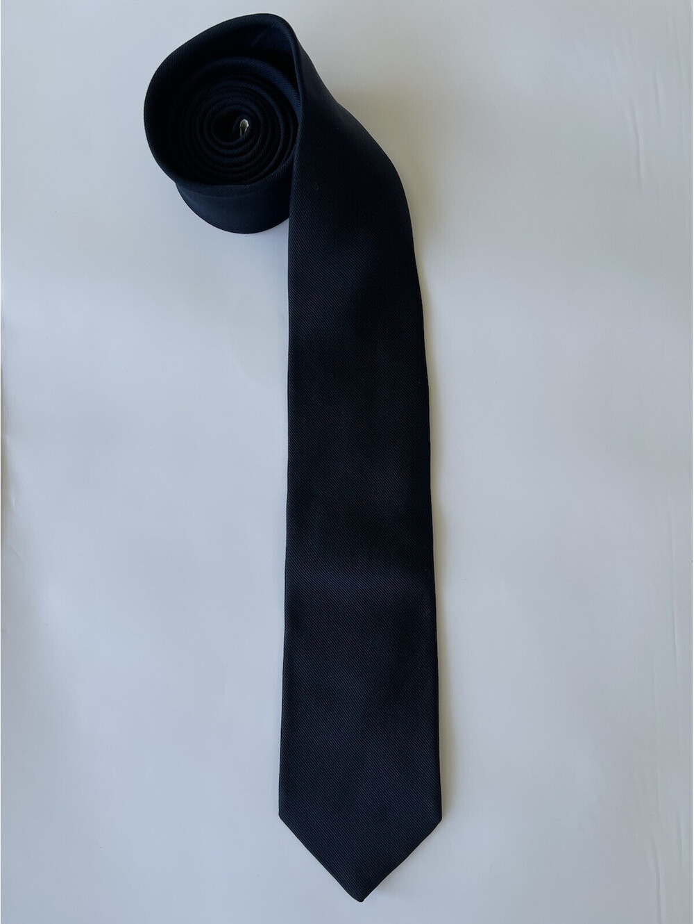 Vintage Jacobsons &Co Mens Black Silk Tie.